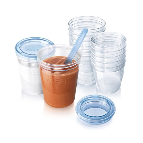 Philips AVENT Baby Food Storage Cups 180/240 ml - Pack of 20