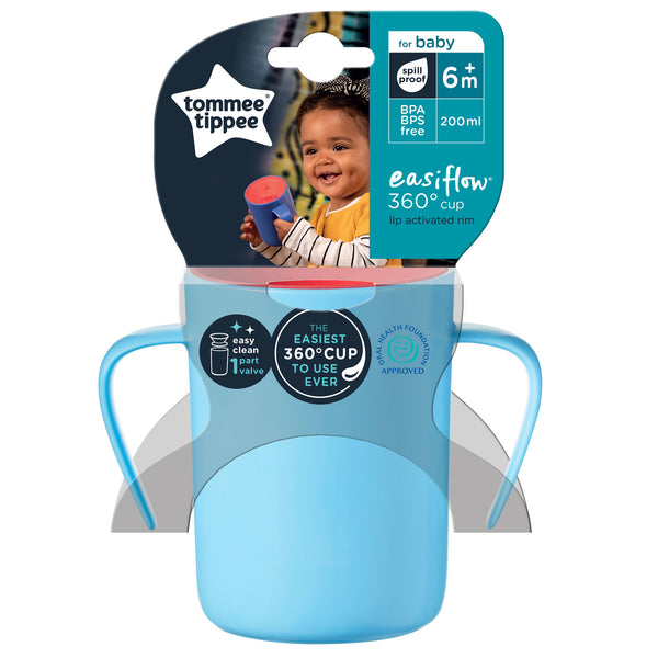 Tommee Tippee 360 Handled Cup 200ml - Blue