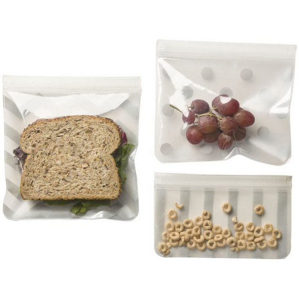 J L Childress See ‘N Save 3 Piece Reusable Food and Snack Bag – Grey