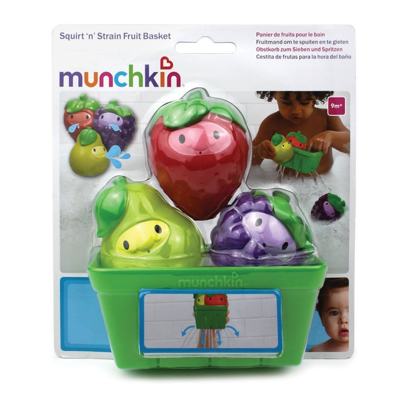 Munchkin Squirt and Strain Fruit Basket - Bath Toy