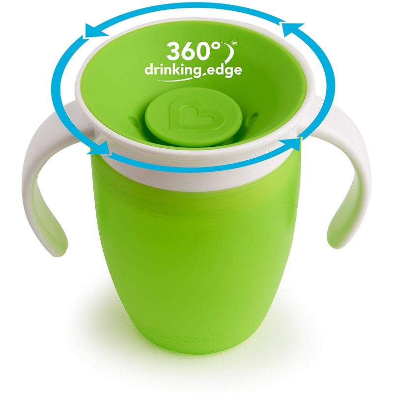 Munchkin Miracle 360° Trainer Cup – 7oz – Green