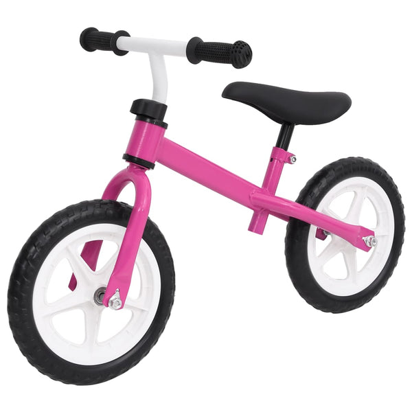 zosma_steel_framed_children's_balance_bike_-_pink_1