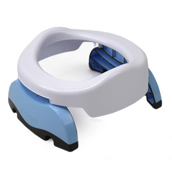 Cheeky Rascals Potette Portable Potty and Toilet Trainer Seat – White and Blue