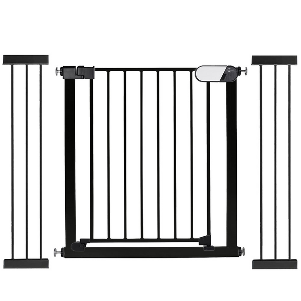 Callowesse Kemble Pressure Fit Safety Gate – 103cm-124cm – Black (2x 21cm Extensions Included)