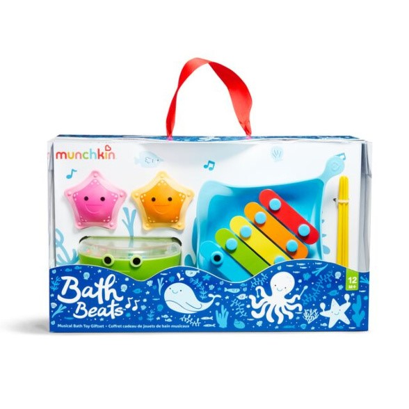 Munchkin Bath Beats™ Musical Bath Toy Gift Set- Packaging