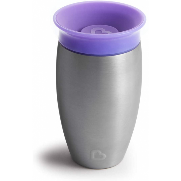 Munchkin Miracle 360 Degree Stainless Steel 296ml Sippy Cup – Purple