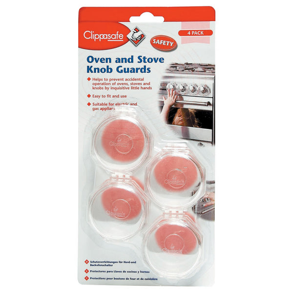 Clippasafe Oven and Stove Knob Guards - Pack of 4