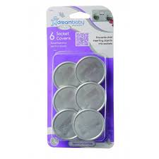 Dreambaby Style Electric Socket Covers 6pk - Silver