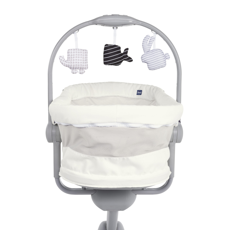 Chicco 4 in 1 Baby Hug Air Crib – White Snow