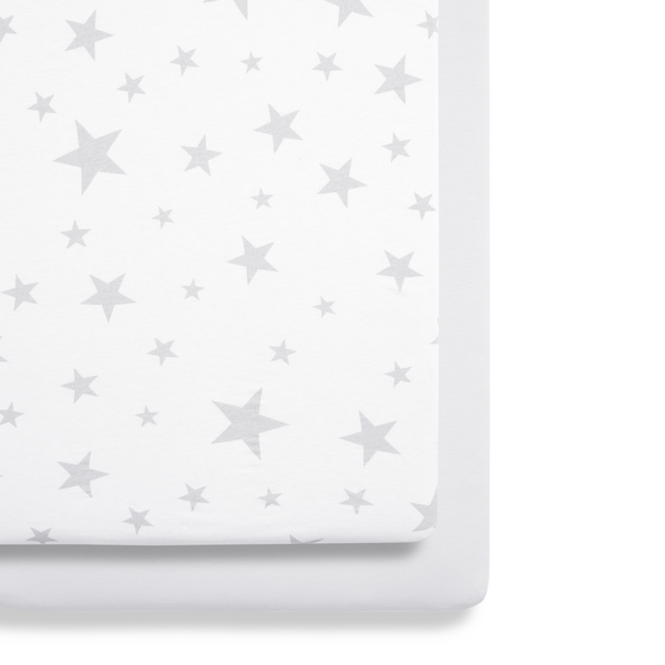 Snuz 2 Pack Crib Fitted Sheets – Star