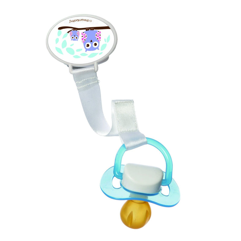 Dreambaby Soother Clip - Owl And Whale - Twin Pack