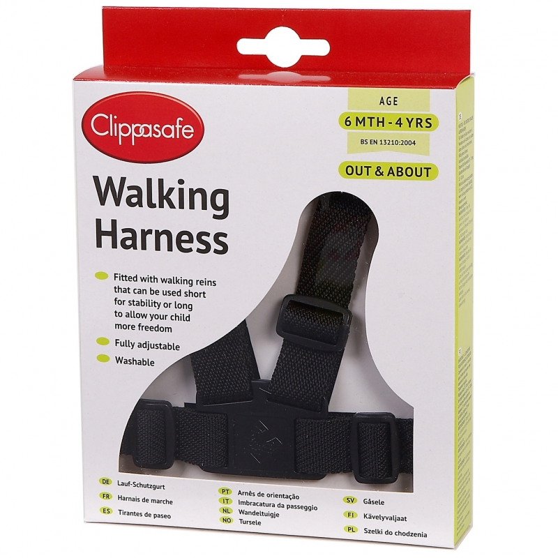Clippasafe Walking Harness – Black