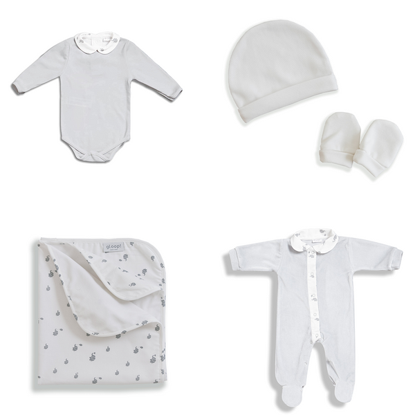 Gloop First Pack of Clothes 100% Organic Cotton - Elephants