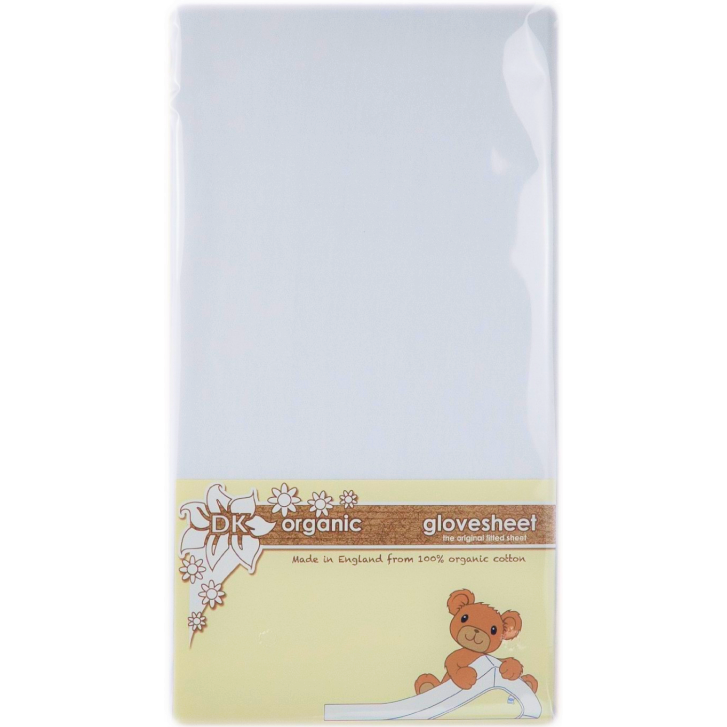 DK Glovesheet Organic – Cot Bed Sheet – White