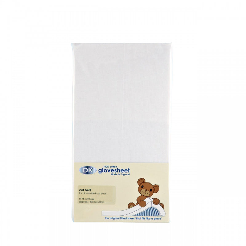 DK Glovesheet BabyBay Fitted Mattress Sheet - White