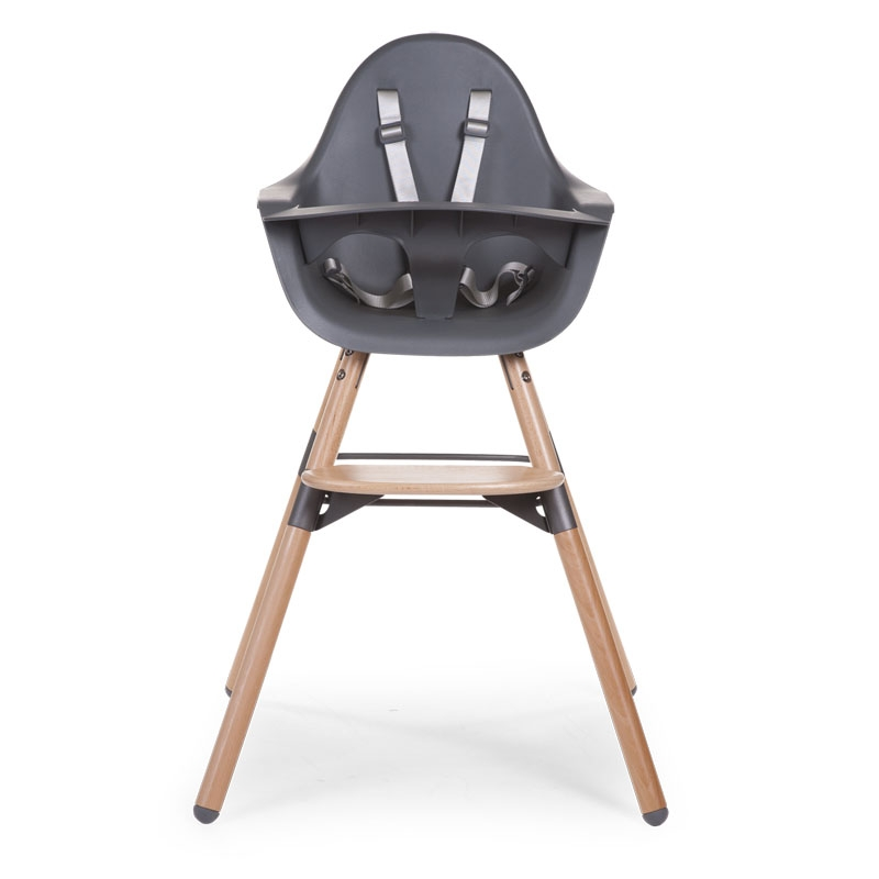 Childhome Evolu 2 Highchair with Newborn Seat and Cushion – Anthracite