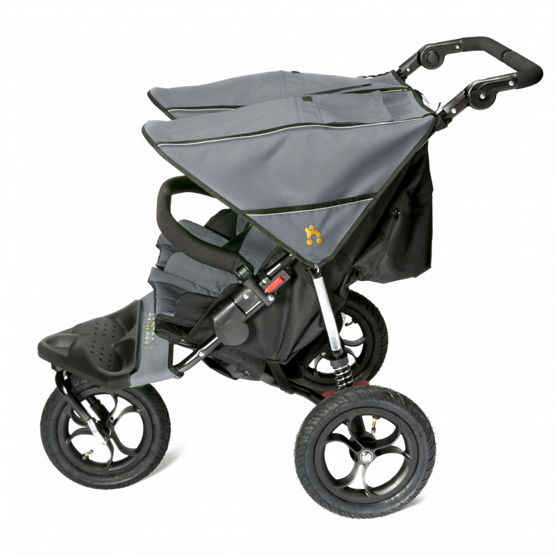 Out n About Nipper V4 Double Pushchair - Steel Grey