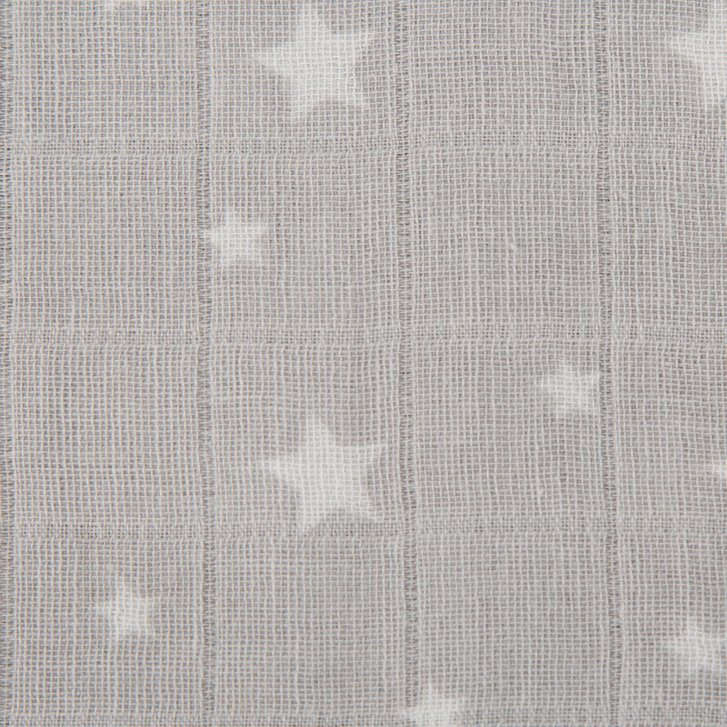Mother&Baby 6 Pack Cotton Muslins - Grey Star_Stars