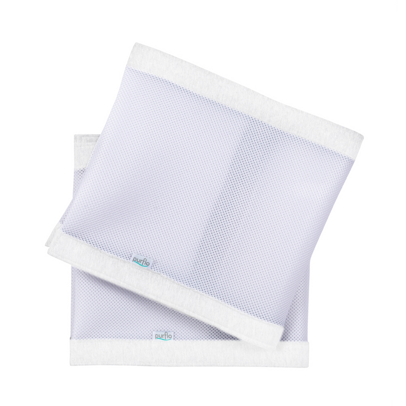 Purflo Breathable Cot Bumper – Soft White