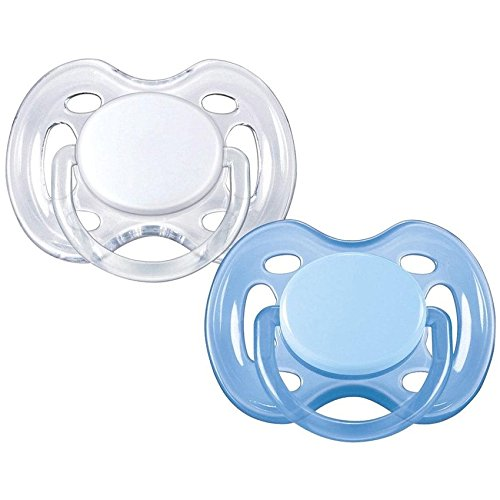 Philips AVENT Soother – 0m+ – White/Blue – Twin Pack