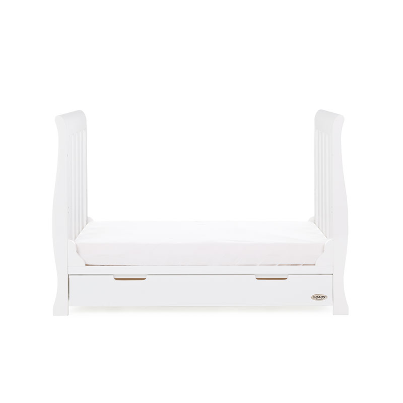 Obaby Stamford Mini Sleigh Cot Bed – White
