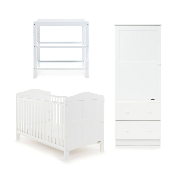 Obaby Whitby 3 Piece Room Set – White