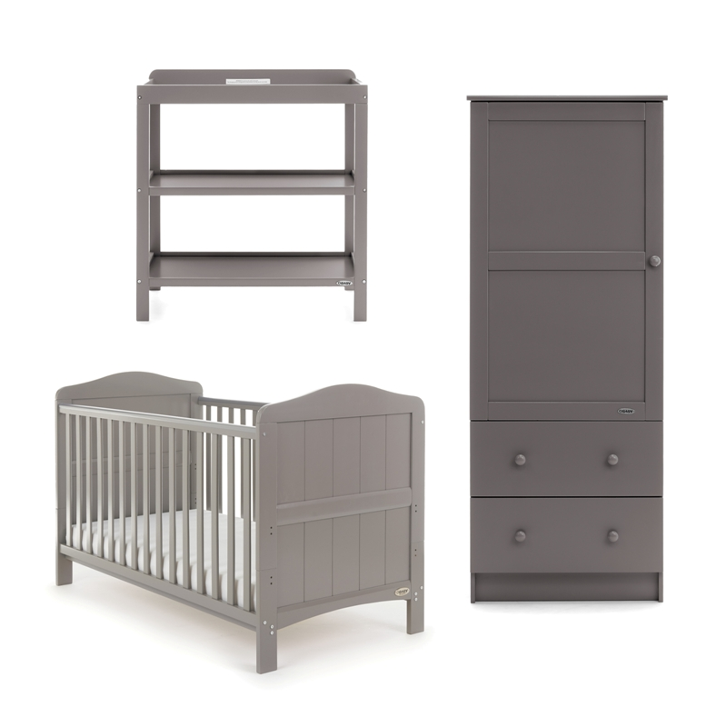 Obaby Whitby 3 Piece Room Set – Taupe Grey