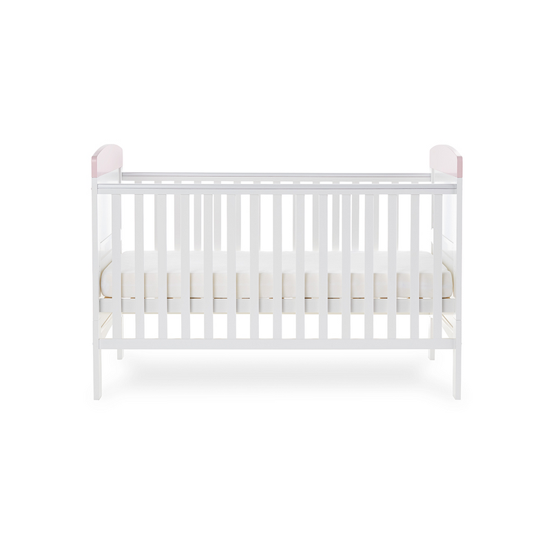 Obaby Grace Inspire Cot Bed – Me & Mini Me Elephants – Pink
