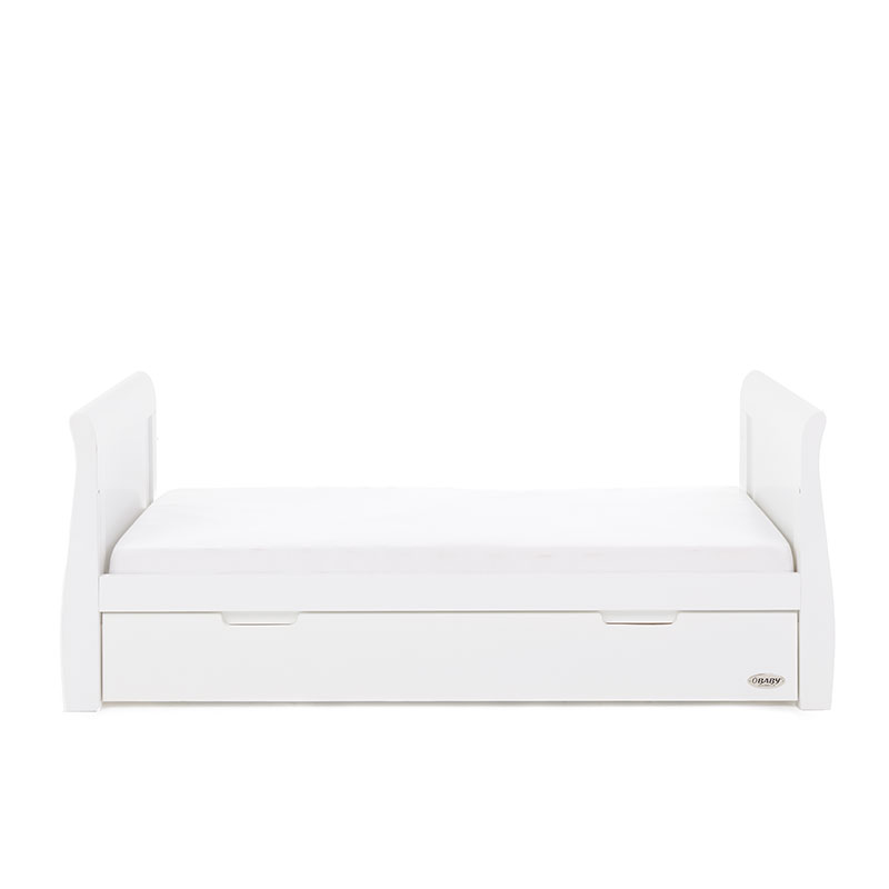 Obaby Stamford Classic Sleigh Cot Bed – White