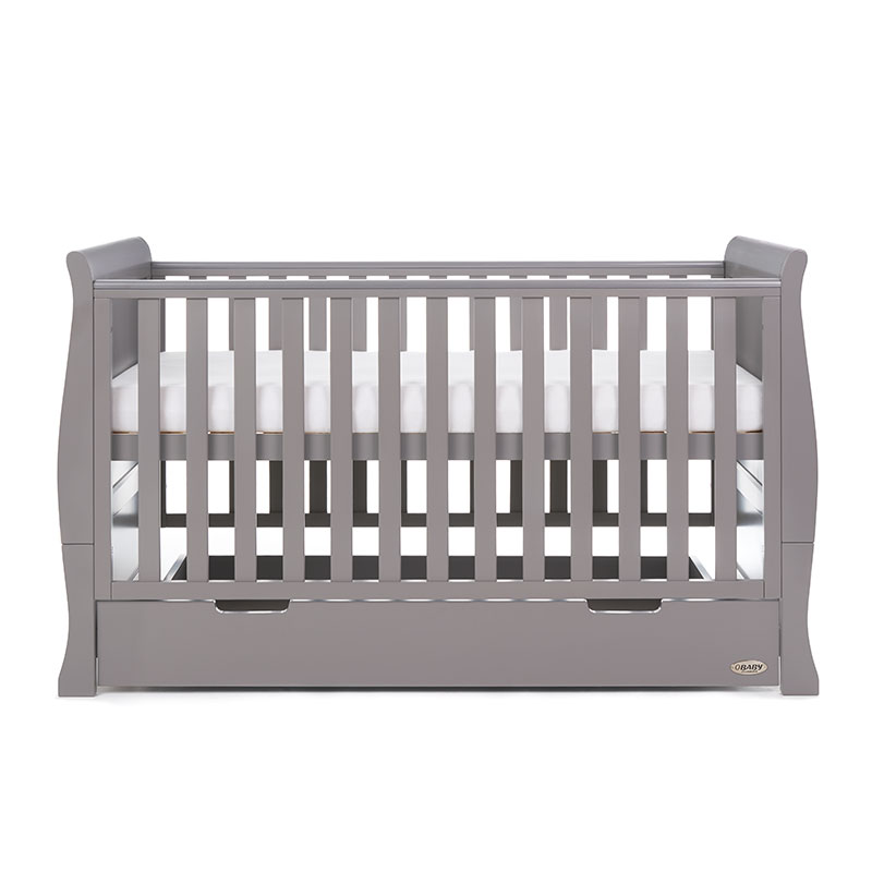 Obaby Stamford Classic Sleigh 4 Piece Room Set – Taupe Grey