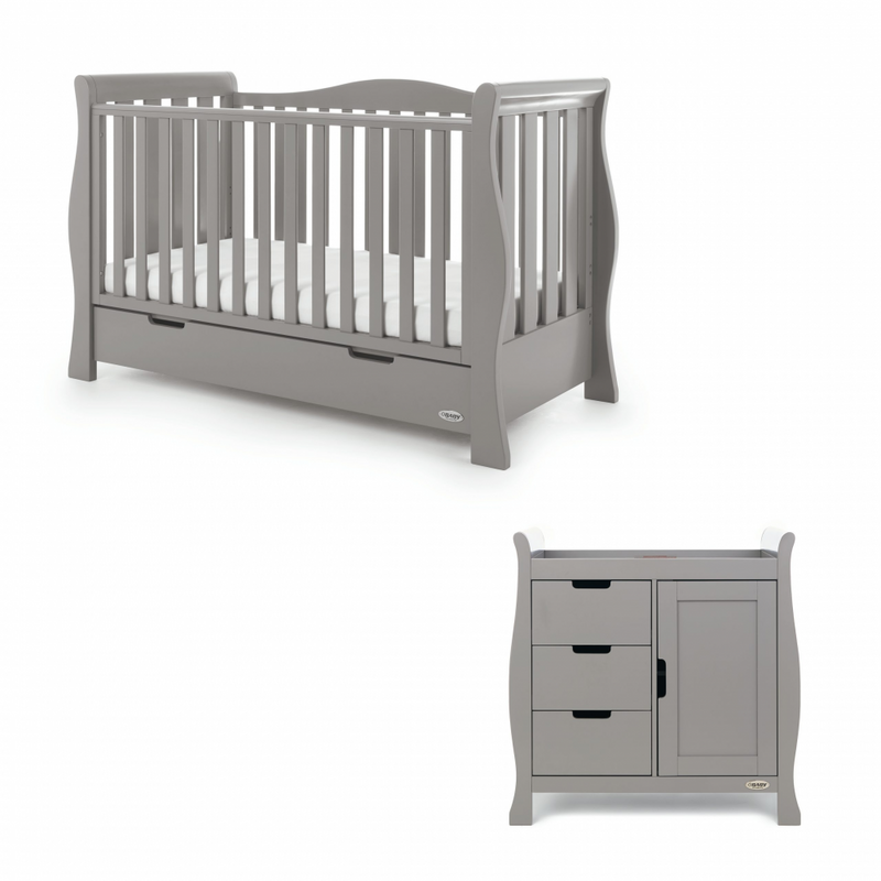 Obaby Stamford Luxe 2 Piece Room Set – Taupe Grey