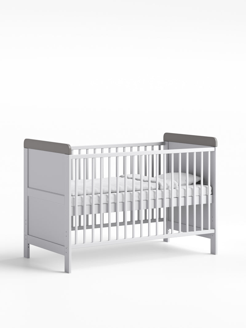 Callowesse Barnack Cot Bed - White &amp; Grey