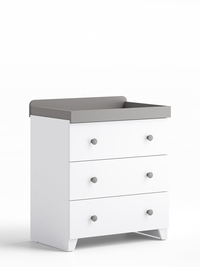 Callowesse Barnack Changing Table Dresser - White &amp; Grey