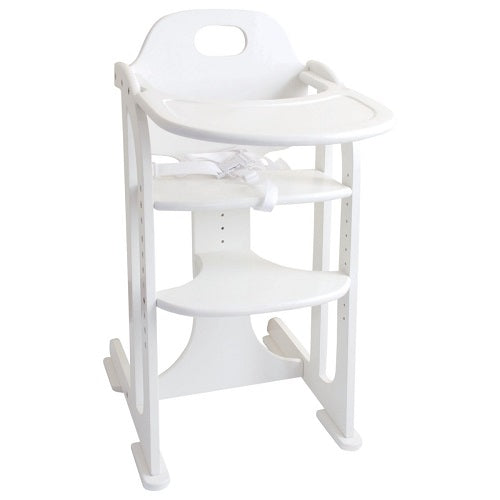 East Coast Multi-Height Wooden Highchair - White