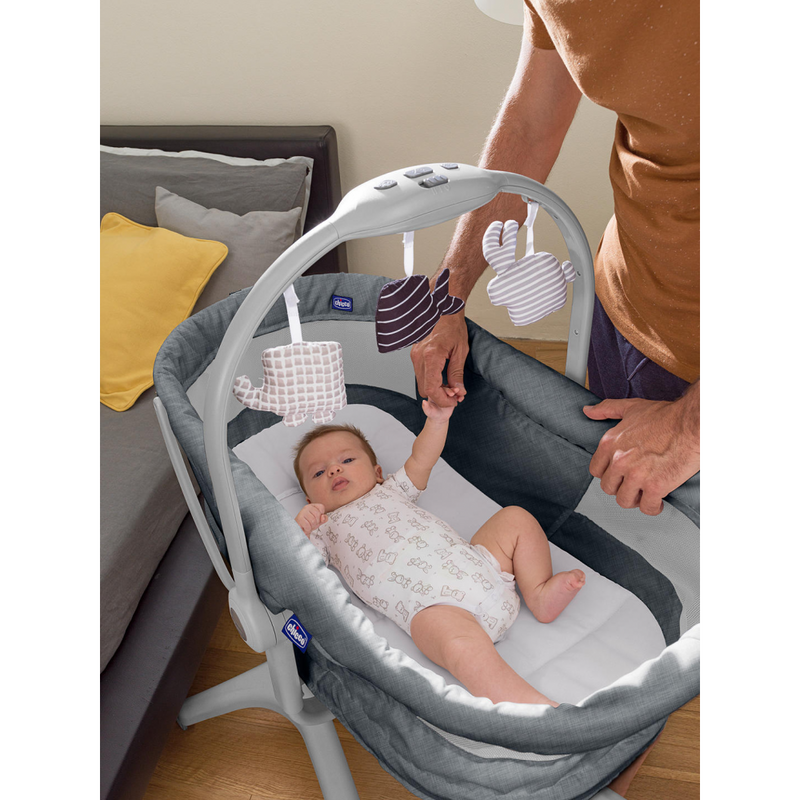 Chicco 4 in 1 Baby Hug Air Crib/Seat – Titanium