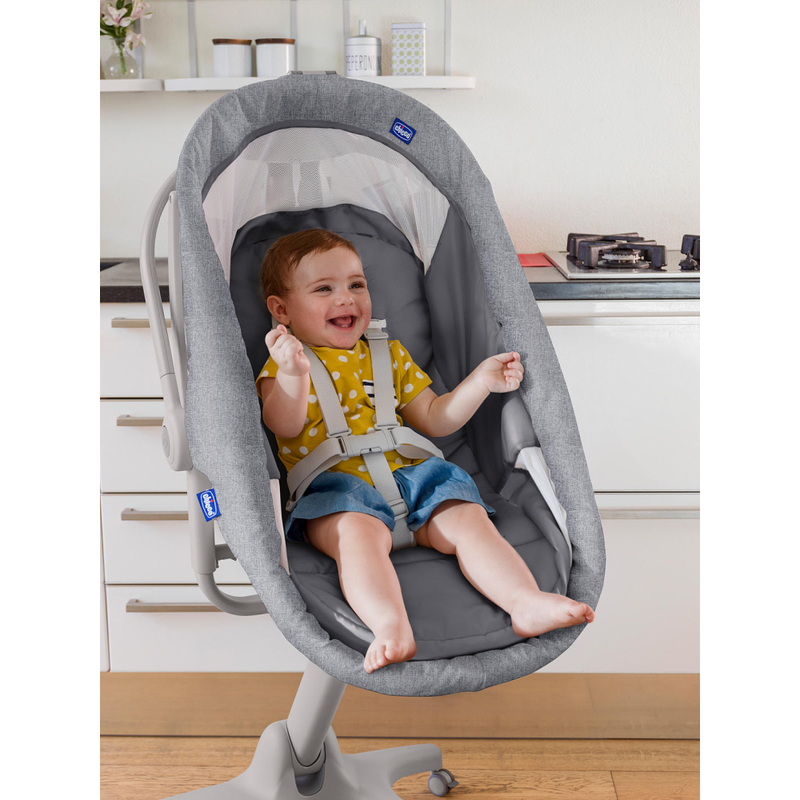 Chicco 4 in 1 Baby Hug Air Crib/Seat – Titanium