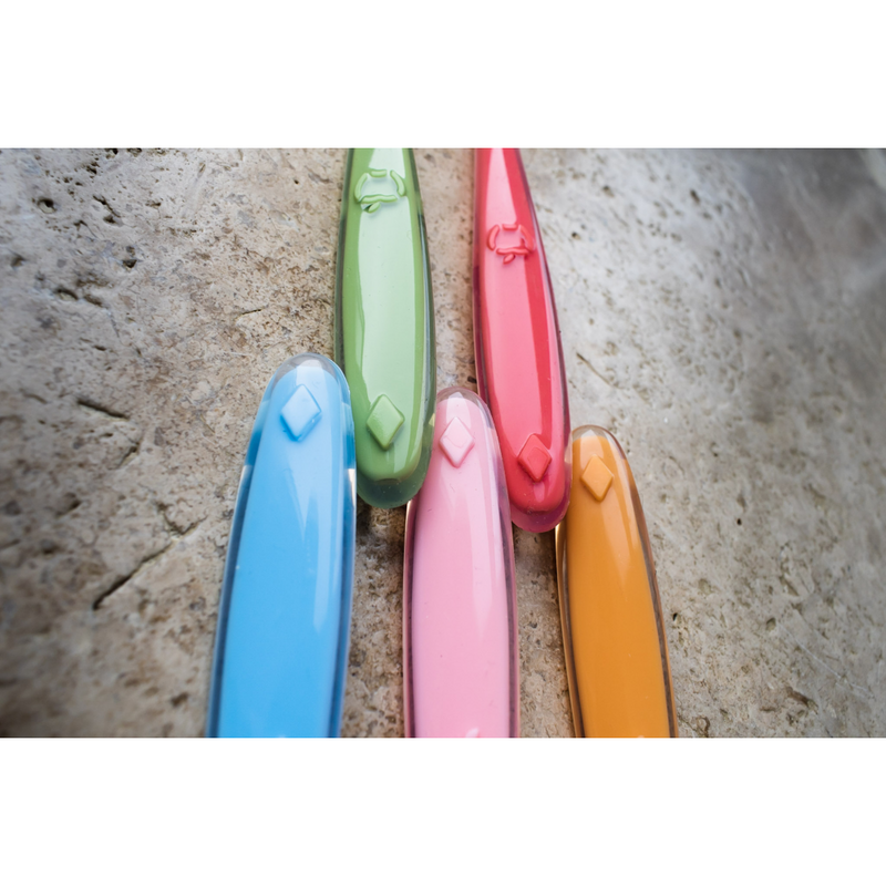 Callowesse Silicone Spoons 4 Pack - Blue, Green, Orange & Red