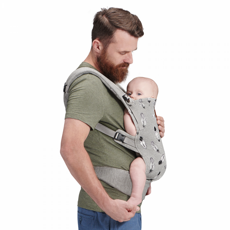 Kinderkraft Milo baby Carrier- Grey- Lifestyle Image 3