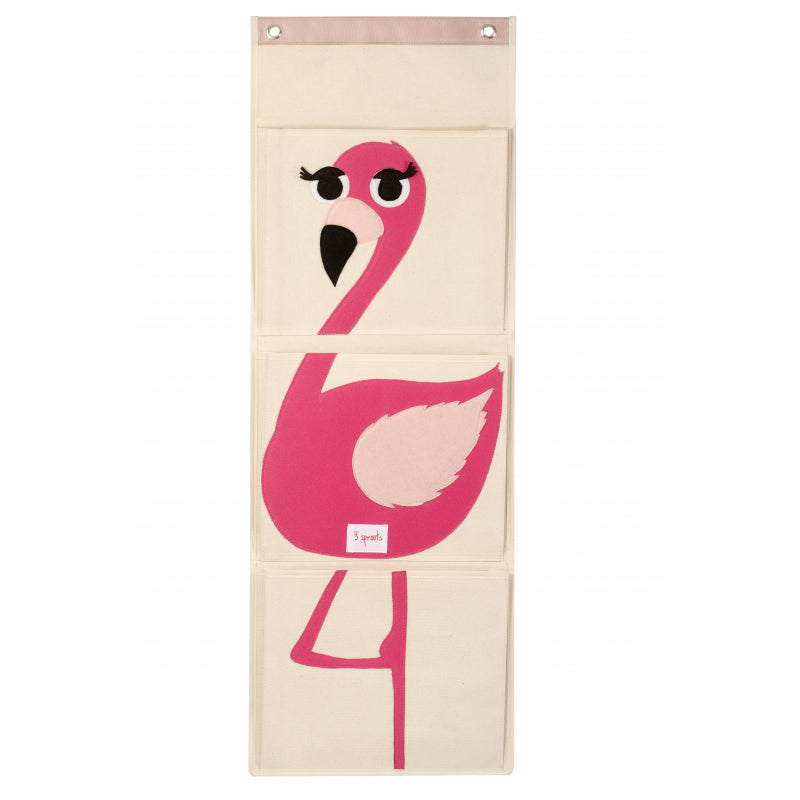 3 Sprouts Wall Organiser - Flamingo
