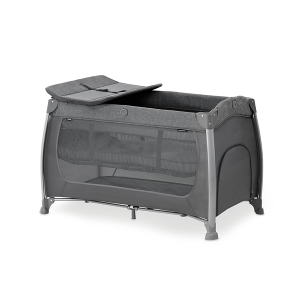 Hauck Play N Relax Center Travel Cot - Melange Charcoal