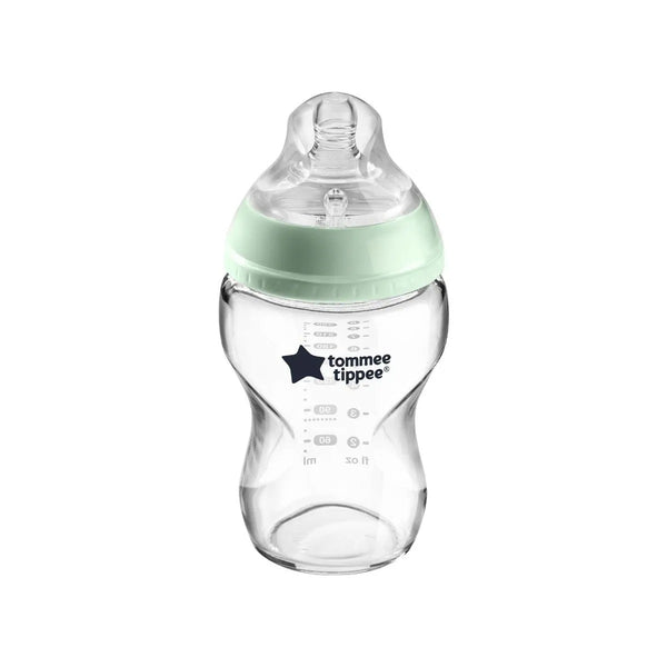 Tommee Tippee Closer to Nature Glass Decorated Bottle Clear 250ml