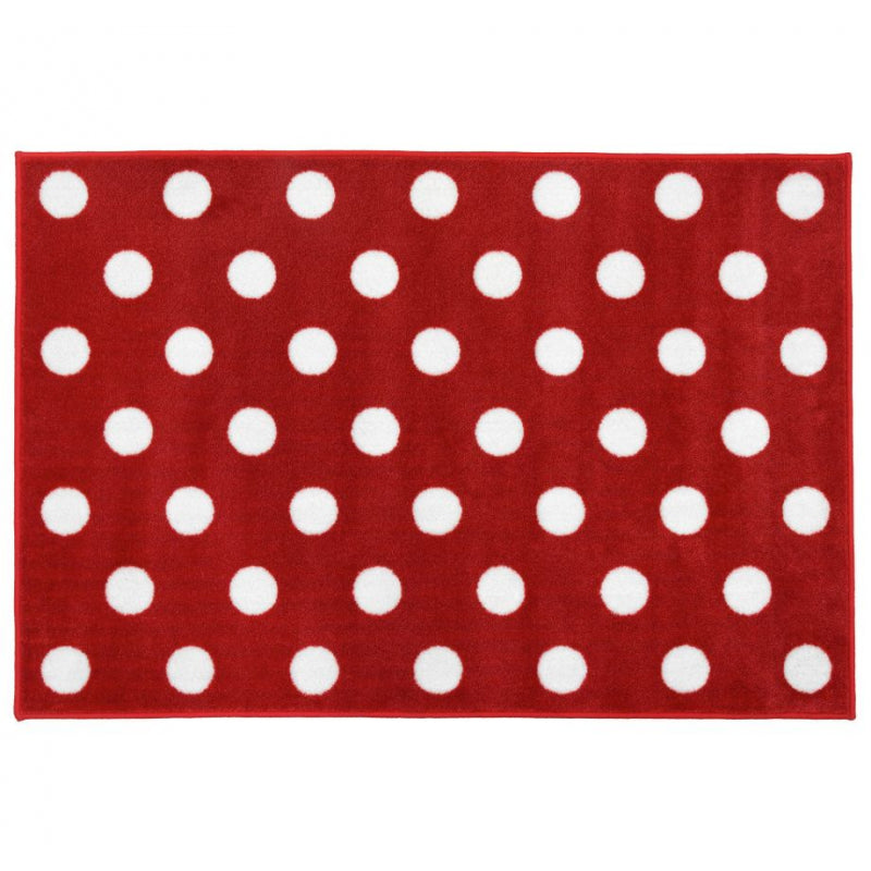 Carpet Runners Playmat - Red with White Polka Dot