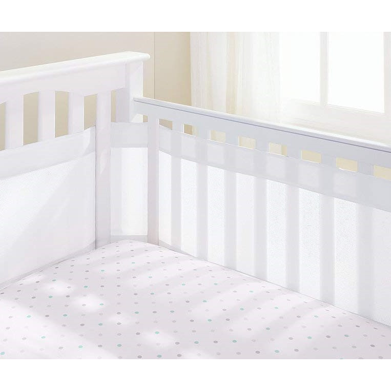 BreathableBaby Two-Sided Mesh Cot Liner – White