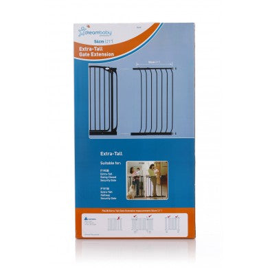 Dreambaby Chelsea Tall Safety Gate 54cm Extension - Black