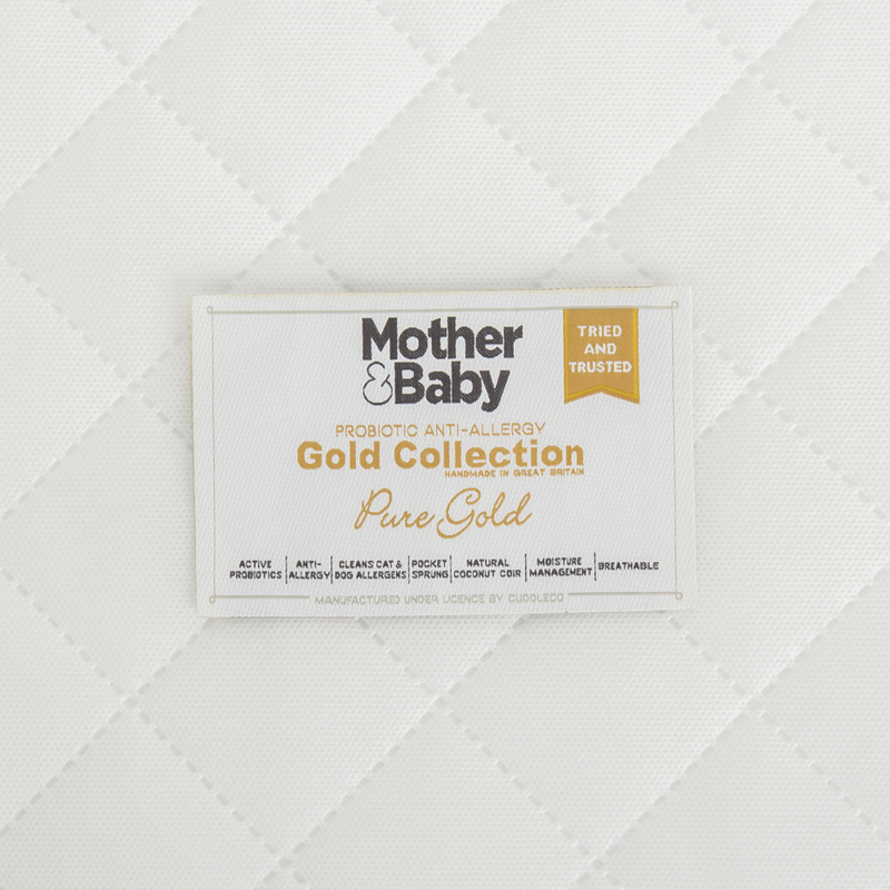 6 mother and baby pure gold cot bed mattress