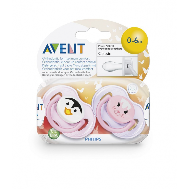 Philips AVENT Animal Soother 0m+ – Twin Pack