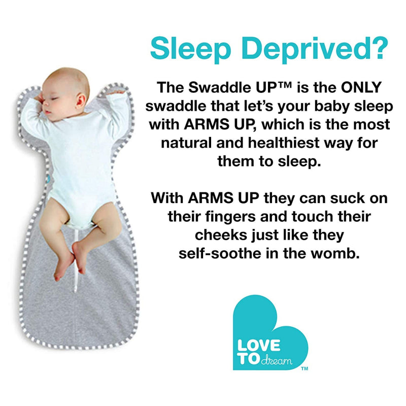 Love To Dream Swaddle Up 50/50 - Grey - Large