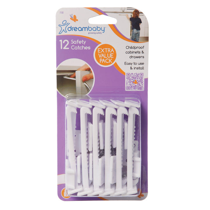 Dreambaby Safety Catches - Pack of 12