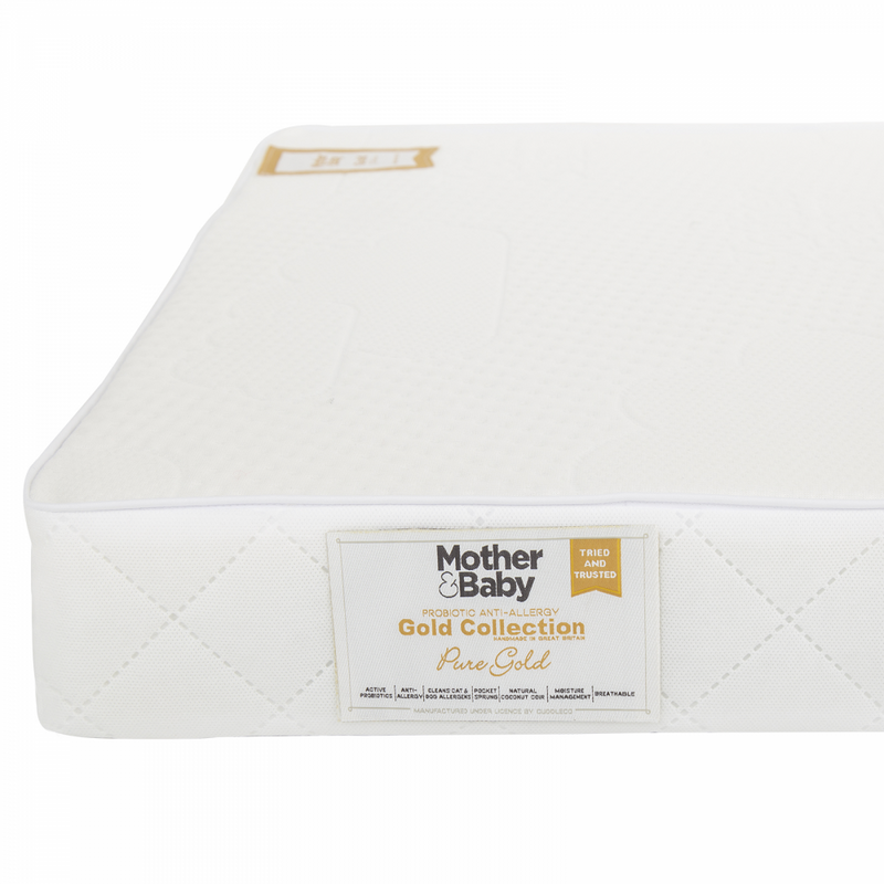 8 mother and baby pure gold cot bed mattress