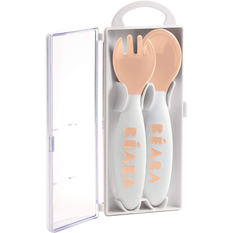 Beaba 2nd Age Training Fork and Spoon – Nude